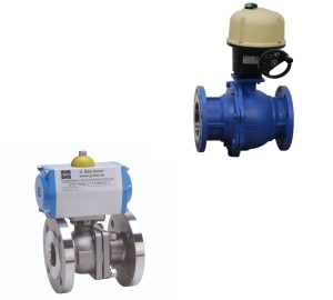 AUTOMATIC 2-WAY BALL VALVES WITH FLANGE CONNECTION