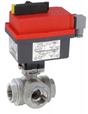 Automatic 3-way thread ball valve stainless steel 0060028161010