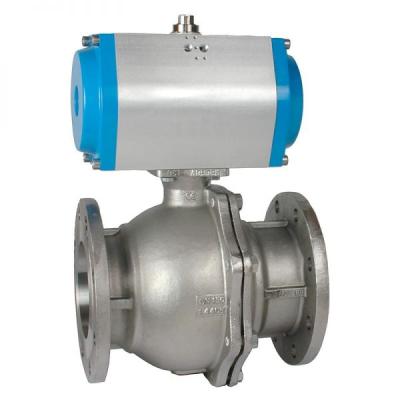 Automatic flange ball valve of stainless steel 0060009001020