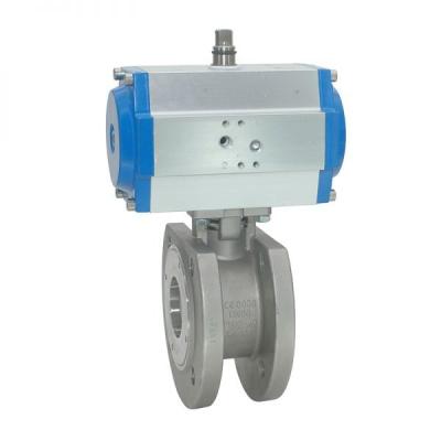 Automatic flange ball valve of stainless steel 006001301050