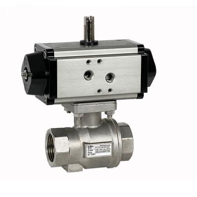 Automatic thread ball valve of stainless steel  from G. Bee GmbH with the article number 2TV2000711