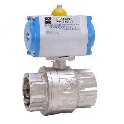 Automatic thread ball valve of brass from G. Bee with the article number ​0060109011080