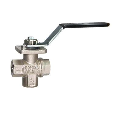 3-way thread ball valve of brass from G.Bee with the article number 00VLJOAA