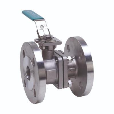 Flange ball valve of stainless steel from G.Bee with the article number