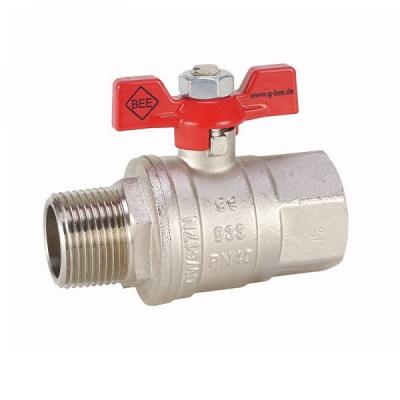 Ball valve with thread connection of brass from G. bee with the article number 0020027031006