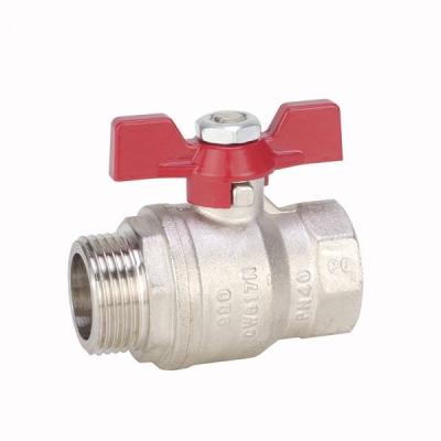 Ball valve with thread connection of brass from G. Bee GmbH with the article number 0020044031010