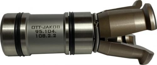 Zange mit Halter SK40-A1-2-M14X1,5-A=0,65-RF seitlich mit der Artikelnummer 9510410822 von OTT-JAKOB Spanntechnik