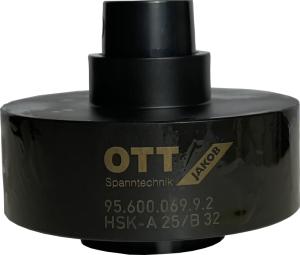 Adapter HSK-A 25/B 32 DIN 69893 with article number 9560006992 from OTT-JAKOB Spanntechnik