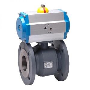 Automatic flange ball valve of spheroidal cast iron 2TVKJPHD2