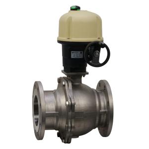 Automatic flange ball valve of stainless steel from G. Bee GmbH with the article number 2060009501020