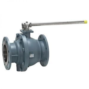 Flange ball valve of nodular cast iron from G. Bee GmbH with the article number ​00V41365