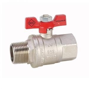 Ball valve with thread connection of brass from G. bee with the article number 0020027031010