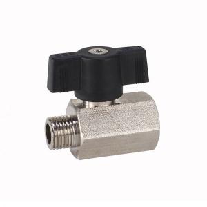 Mini-ball valve of brass from G. Bee with the article number 0020041112010